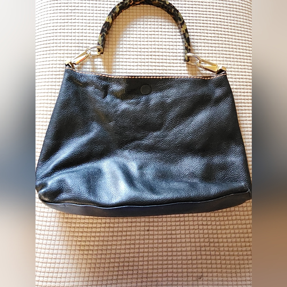 Plinio Visona Reversible Hobo Bag Made In Italy. Pre-loved In Great Condition.